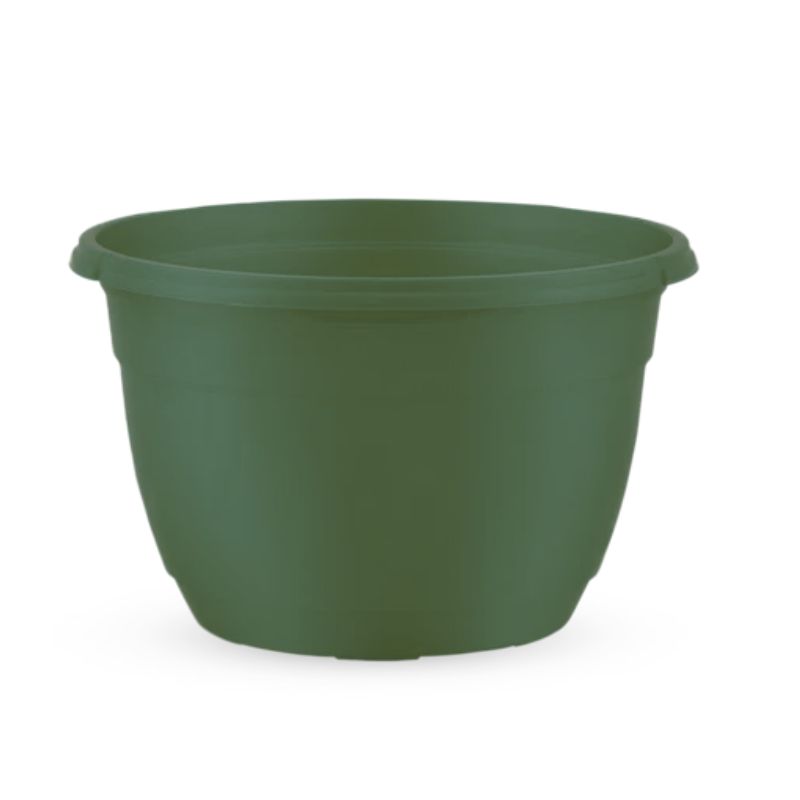 Ghivece cu agățători din plastic injectat set 46 - Verde inchis